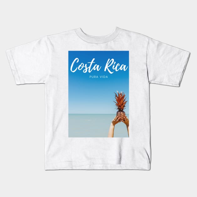 Costa Rica - Pura Vida Kids T-Shirt by Juggahnaut